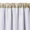Threadmade Home Versailles Faux Silk Blackout Window Curtain, Ivory - 52"W x 84"L